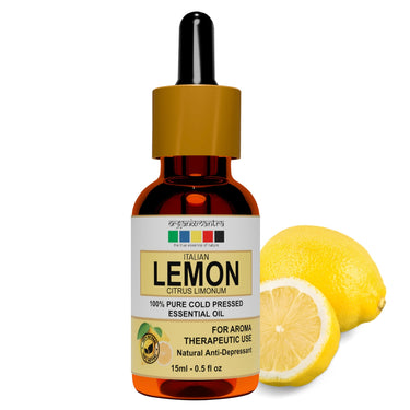 Organix Mantra Lemon Oil | Improves Skin Radiance, Boost Hair Luster | Revitalizing Care for Face, Scalp & Skin | 15ML